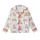 Whimsical Animal Lovers' Blush Pink Light Brown Capybara-like Pattern with Pale Yellow Flower Crowns Kid Satin Pajamas Set - 2
