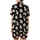 Cat Lovers' Charming Black Pink Beige Cartoon Cat Heart Hand-Drawn Seamless Pattern Satin Short-Sleeve Pajamas Set - 3