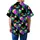 Disc Golf Aloha Pattern: Teal Basket & Tropical Bloom Design - Vibrant Fabric Art Short-sleeve Hawaiian Shirt - 4