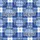 Cat Lovers' Illustrative Cool Blue Plaid Cartoon Cats & Whiskered MEOW Text Pattern Kid Satin Pajamas Set - 4