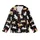 Cat Lovers' Cute Cartoon Cats Tan Striped White Orange Pink Hearts Black Pattern Kid Satin Pajamas Set - 2