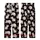 Cat Lovers' Charming Black Pink Beige Cartoon Cat Heart Hand-Drawn Seamless Pattern Kid Satin Pajamas Set - 3