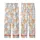 Cat Lovers' Adorable Hand-Drawn Cartoon Cats Pattern Soft Peach Pastel Pink Sky Blue Doodle Art Kid Satin Pajamas Set - 3