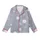 Women's Cozy Welsoft Fleece Jumpsuit: Lavender Scattered Polka Dot, Hooded, Butt Flap Kid Satin Pajamas Set - 2