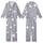 Women's Cozy Welsoft Fleece Jumpsuit: Lavender Scattered Polka Dot, Hooded, Butt Flap Kid Satin Pajamas Set - 1