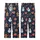 Pet & Owner Family Matching Gingerbread Snowman Holly Navy Christmas Pattern Sleep Set Kid Satin Pajamas Set - 3