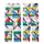 Vibrant Style Enthusiast: Dynamic Geometric Stripe - Multi-Color Patterned Print Kid Satin Pajamas Set - 3