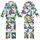 Vibrant Style Enthusiast: Dynamic Geometric Stripe - Multi-Color Patterned Print Kid Satin Pajamas Set - 1