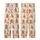 Playful Gingerbread Family Pattern: Holiday Cookie & Candy Cane Wearable Art Kid Satin Pajamas Set - 3