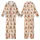 Playful Gingerbread Family Pattern: Holiday Cookie & Candy Cane Wearable Art Kid Satin Pajamas Set - 1