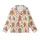 Playful Gingerbread Family Pattern: Holiday Cookie & Candy Cane Wearable Art Kid Satin Pajamas Set - 2