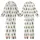 Cozy Winter Style: Whimsical Olive Forest Seamless Pattern - Hand-Drawn Evergreen Textile Art Kid Satin Pajamas Set - 1
