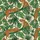 Safari Aesthetic: Hand-Drawn Lounging Leopards Tropical Jungle Repeat Pattern Satin Short-Sleeve Pajamas Set - 4