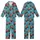 Christmas Monster Truck Pattern: Playful Teal Design with Red Trucks, Trees, & Sleighs Kid Satin Pajamas Set - 1