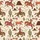 Western Enthusiast Vintage Hand-Drawn Rodeo Scene Bucking Bronco Roping Cowboy Desert Pattern Wearable Art Kid Satin Pajamas Set - 4