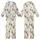 Women's Satin Pajamas Set: Nutcracker Ballerina Watercolor Christmas Ballet Pattern Kid Satin Pajamas Set - 1