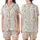 Bohemian Dreamer's: Dusty Rose Moon & Ethereal Dreamcatcher Art Pattern Satin Short-Sleeve Pajamas Set - 1