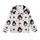 Modern Style Lovers Stylized Minimalist Black Penguin Gold Heart White Background Tartan Plaid Crimson Navy Pattern Kid Satin Pajamas Set - 2