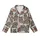 Raccoon Enthusiast's Photorealistic Woodland Repeat Pattern - Pale Grey Wildlife Design Kid Satin Pajamas Set - 2