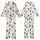 Christmas Pajamas: Hand-Drawn Gingerbread Snowman Reindeer Print - Red Green Holiday Sleep Set Kid Satin Pajamas Set - 1