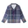 Men's Classic Navy Slate Plaid DIY Loungewear Project - Tartan Sleepwear Template Kid Satin Pajamas Set - 2