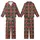 Festive Winter Charm: Seamless Red Green Plaid, Hand-Drawn Snowflakes, Berries & Joyful Text Pattern Kid Satin Pajamas Set - 1