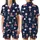Little Dreamer's Teddy Bear Car & Balloon Journey Fabric Design Satin Short-Sleeve Pajamas Set - 1