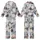 Bridesmaid Women's  Painterly Peony Floral Rayon Cotton Long Sleeve Long Pants Sleepwear Kid Satin Pajamas Set - 1