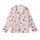 Slumber Party Pajamas: Whimsical Pink Pizza, Popcorn, Sleep Mask & Star Pattern - Cozy Sleepwear Kid Satin Pajamas Set - 2