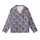 Women's Soft Cotton Pajamas: Dusty Blue Hand Block Print Rose Pink Indigo Floral Motif Kid Satin Pajamas Set - 2