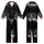 Vintage Santa Chopper Ride: Dynamic Snowy Landscape Flat Graphic All-Over Print Kid Satin Pajamas Set - 1