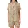 Women's Western Pajama Set: Vintage Galloping Horses & Desert Cactus Art - Poly-Spandex Comfort Satin Short-Sleeve Pajamas Set - 2