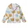 Pancakes & Pajamas Theme: Whimsical Golden Breakfast & Cozy Blue Green Pattern Pajamas Kid Satin Pajamas Set - 2