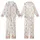 Bohemian Dreamer's: Dusty Rose Moon & Ethereal Dreamcatcher Art Pattern Kid Satin Pajamas Set - 1