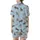 Women's Preppy Horse Pajamas: Colorful Showjumping Equestrian Pattern - Relaxed Fit Sleepwear Pants Satin Short-Sleeve Pajamas Set - ygrursr592