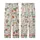 Dog Lover's Whimsical Tropical Party Art: Retro Greyhounds & Flamingos - Muted Greige Design Kid Satin Pajamas Set - 3