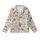 Dog Lover's Whimsical Tropical Party Art: Retro Greyhounds & Flamingos - Muted Greige Design Kid Satin Pajamas Set - 2