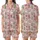 Coquette Christmas: Pastel Pink Santa, Gingerbread & Bow Cartoon Satin Pajamas Satin Short-Sleeve Pajamas Set - HP5XVDAMKC