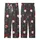 Whimsical Gnome Fan: Buffalo Plaid Gnomes, Snowflakes & Evergreen Dark Charcoal Allover Print Kid Satin Pajamas Set - 3