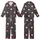 Whimsical Gnome Fan: Buffalo Plaid Gnomes, Snowflakes & Evergreen Dark Charcoal Allover Print Kid Satin Pajamas Set - 1
