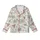 Vintage Tropical Christmas Design Pattern: Santa Flamingo Reindeer Beach Palm Toile Engraving Kid Satin Pajamas Set - 2