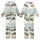 Winter Wonderland Dream: Santa, Deer & Moose Snowy Forest Narrative - Hand-Drawn Storybook Graphic Kid Satin Pajamas Set - 1