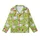 Festive Christmas Geese Pattern: Lime Green, Santa Hats, Lights, 'Merry Duckmas' - Whimsical Holiday Art Kid Satin Pajamas Set - -G30S_AI9A