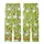 Festive Christmas Geese Pattern: Lime Green, Santa Hats, Lights, 'Merry Duckmas' - Whimsical Holiday Art Kid Satin Pajamas Set - 3