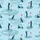 Golf Enthusiast: Seamless Golf Course Silhouette Pattern - Flat Graphic Art Print Kid Satin Pajamas Set - 4