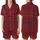 Women's Deep Crimson Tartan Plaid Flannel Sleepwear Set: Navy & White Pattern Satin Short-Sleeve Pajamas Set - 1