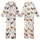 Women's Valentine Coquette Watercolor Farm Fowl Pajamas: Rooster, Hen & Wildflower Print Kid Satin Pajamas Set - 1