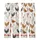 Women's Valentine Coquette Watercolor Farm Fowl Pajamas: Rooster, Hen & Wildflower Print Kid Satin Pajamas Set - 3