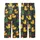 Festive Fan: Whimsical Christmas Duck Pattern with Santa Hats & Holly Berries - Unique Motif Kid Satin Pajamas Set - 3