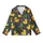 Festive Fan: Whimsical Christmas Duck Pattern with Santa Hats & Holly Berries - Unique Motif Kid Satin Pajamas Set - 2